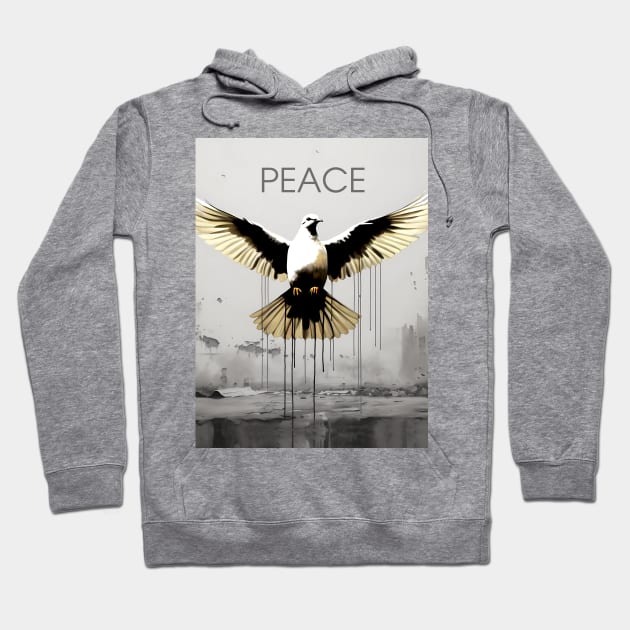 Peace Against Hate: Call for a Peaceful Resolution Hoodie by Puff Sumo